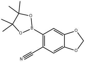 1627614-44-1 6-(4,4,5,5-四甲基-1,3,2-二氧杂环戊烷-2-基)苯并[D][1,3]二氧杂环戊二烯-5-腈