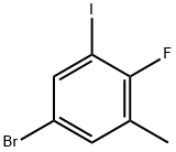 5-溴-2-氟-1-碘-3-甲基苯 结构式