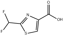 2-(二氟甲基)-4-噻唑羧酸 结构式