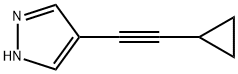 1H-Pyrazole, 4-(2-cyclopropylethynyl)- Struktur