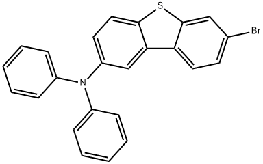 2-Dibenzothiophenamine, 7-bromo-N,N-diphenyl- Struktur