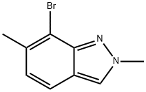 2H-Indazole, 7-bromo-2,6-dimethyl- Struktur
