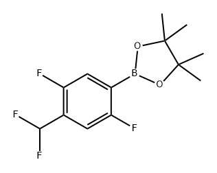 1,3,2-Dioxaborolane, 2-[4-(difluoromethyl)-2,5-difluorophenyl]-4,4,5,5-tetramethyl- Structure