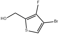 4-Bromo-3-fluoro-2-thiophenemethanol Structure