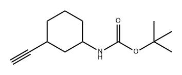 (3-乙炔基环己基)氨基甲酸叔丁酯, 1628482-23-4, 结构式