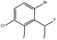 Benzene, 1-bromo-4-chloro-2-(difluoromethyl)-3-fluoro- Struktur