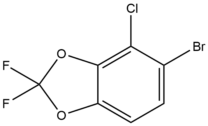 5-bromo-4-chloro-2,2-difluorobenzo[d][1,3]dioxole Struktur