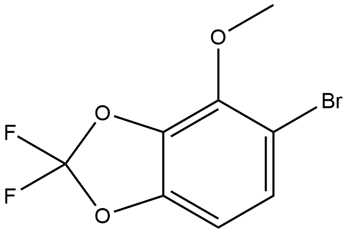 5-bromo-2,2-difluoro-4-methoxybenzo[d][1,3]dioxole Structure