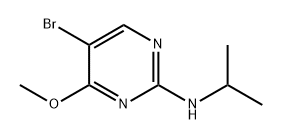 2-Pyrimidinamine, 5-bromo-4-methoxy-N-(1-methylethyl)- 化学構造式