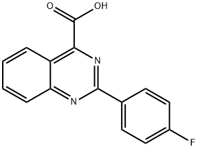 4-Quinazolinecarboxylic acid, 2-(4-fluorophenyl)- Struktur