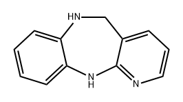 5H-Pyrido[2,3-b][1,5]benzodiazepine, 6,11-dihydro- 化学構造式