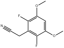 Benzeneacetonitrile, 2,6-difluoro-3,5-dimethoxy- Struktur