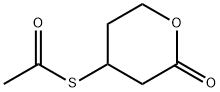 4-(acetylsulfanyl)oxan-2-one 化学構造式