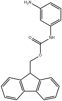 Carbamic acid, N-(3-aminophenyl)-, 9H-fluoren-9-ylmethyl ester Structure