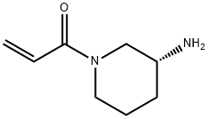 2-Propen-1-one, 1-[(3R)-3-amino-1-piperidinyl]- Struktur
