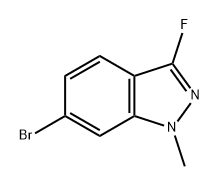 1H-Indazole, 6-bromo-3-fluoro-1-methyl- 结构式