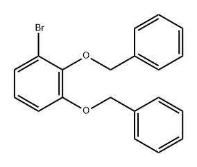 Benzene, 1-bromo-2,3-bis(phenylmethoxy)- 结构式