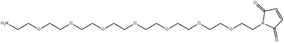 Mal-PEG7-amine TFA salt Structure