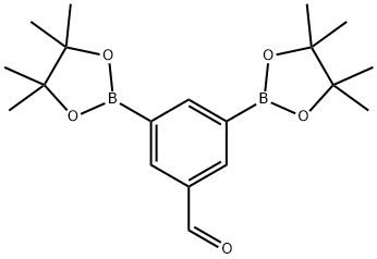 Benzaldehyde, 3,5-bis(4,4,5,5-tetramethyl-1,3,2-dioxaborolan-2-yl)- Structure