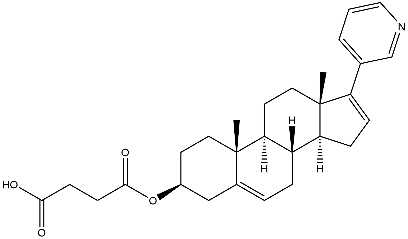 阿比特龙 琥珀酸盐, 1629778-77-3, 结构式