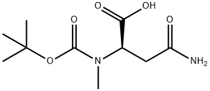 D-Asparagine, N2-[(1,1-dimethylethoxy)carbonyl]-N-methyl- Structure