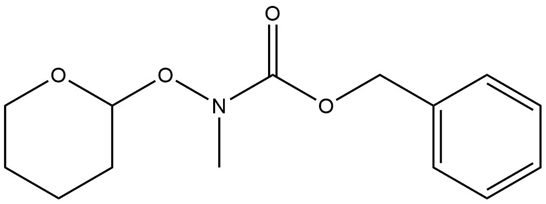 benzyl methyl((tetrahydro-2H-pyran-2-yl)oxy)carbamate Struktur