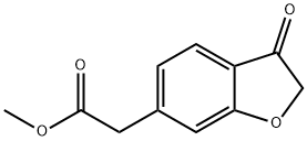 6-Benzofuranacetic acid, 2,3-dihydro-3-oxo-, methyl ester Structure