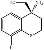 (R)-(4-氨基-8-氟硫色满-4-基)甲醇,1630618-58-4,结构式