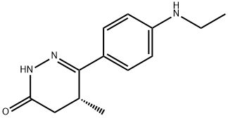 3(2H)-Pyridazinone, 6-[4-(ethylamino)phenyl]-4,5-dihydro-5-methyl-, (5R)- Structure