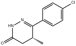 3(2H)-Pyridazinone, 6-(4-chlorophenyl)-4,5-dihydro-5-methyl-, (5R)- Structure