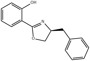 (S)-2-(4-苄基-4,5-二氢恶唑-2-基)苯酚,163165-92-2,结构式