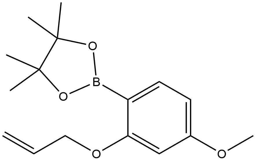 2-[4-Methoxy-2-(2-propen-1-yloxy)phenyl]-4,4,5,5-tetramethyl-1,3,2-dioxaborolane Structure