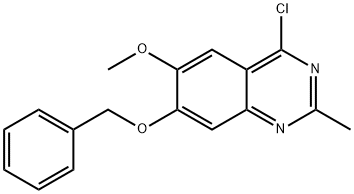 7-(苄氧基)-4-氯-6-甲氧基-2-甲基喹唑啉,1632033-96-5,结构式