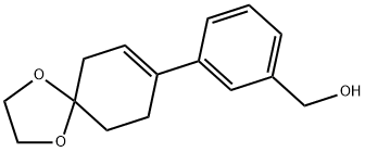 3-(1,4-二氧杂螺[4.5]癸-7-烯-8-基)苯基]甲醇, 1632047-58-5, 结构式