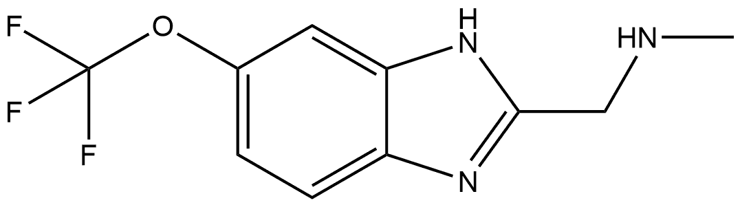 N-methyl-1-(6-(trifluoromethoxy)-1H-benzo[d]imidazol-2-yl)methanamine Struktur
