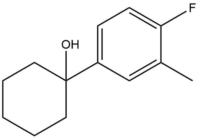 1-(4-氟-3-甲基苯基)环己醇, 163299-34-1, 结构式