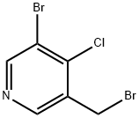 Pyridine, 3-bromo-5-(bromomethyl)-4-chloro- 结构式