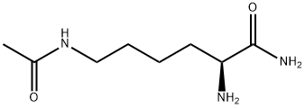 Hexanamide, 6-(acetylamino)-2-amino-, (2S)- 化学構造式