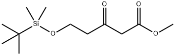 Pentanoic acid, 5-[[(1,1-dimethylethyl)dimethylsilyl]oxy]-3-oxo-, methyl ester 结构式