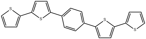2,2'-Bithiophene, 5,5''-(1,4-phenylene)bis- Structure