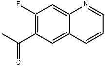 Ethanone, 1-(7-fluoro-6-quinolinyl)- Struktur