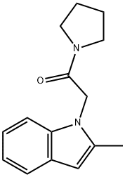 2-(2-Methyl-1H-indol-1-yl)-1-(pyrrolidin-1-yl)ethanone Structure