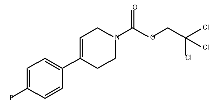 1(2H)-Pyridinecarboxylic acid, 4-(4-fluorophenyl)-3,6-dihydro-, 2,2,2-trichloroethyl ester