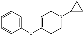 Pyridine, 1-cyclopropyl-1,2,3,6-tetrahydro-4-phenoxy- Structure