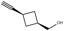 Cyclobutanemethanol, 3-ethynyl-, cis- Structure