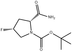 1-Pyrrolidinecarboxylic acid, 2-(aminocarbonyl)-4-fluoro-, 1,1-dimethylethyl ester, (2R,4R)-|(2R,4R)-N-BOC-顺式-4-氟-L-脯氨酰胺