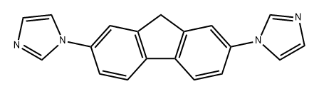 1H-Imidazole, 1,1'-(9H-fluorene-2,7-diyl)bis- 化学構造式