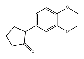 2-(3,4-Dimethoxyphenyl)cyclopentan-1-one Structure