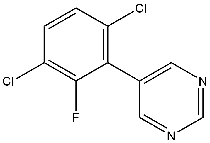 5-(3,6-Dichloro-2-fluorophenyl)pyrimidine Structure