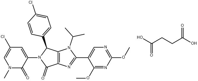 化合物 HDM-201 SUCCINATE,1638193-48-2,结构式